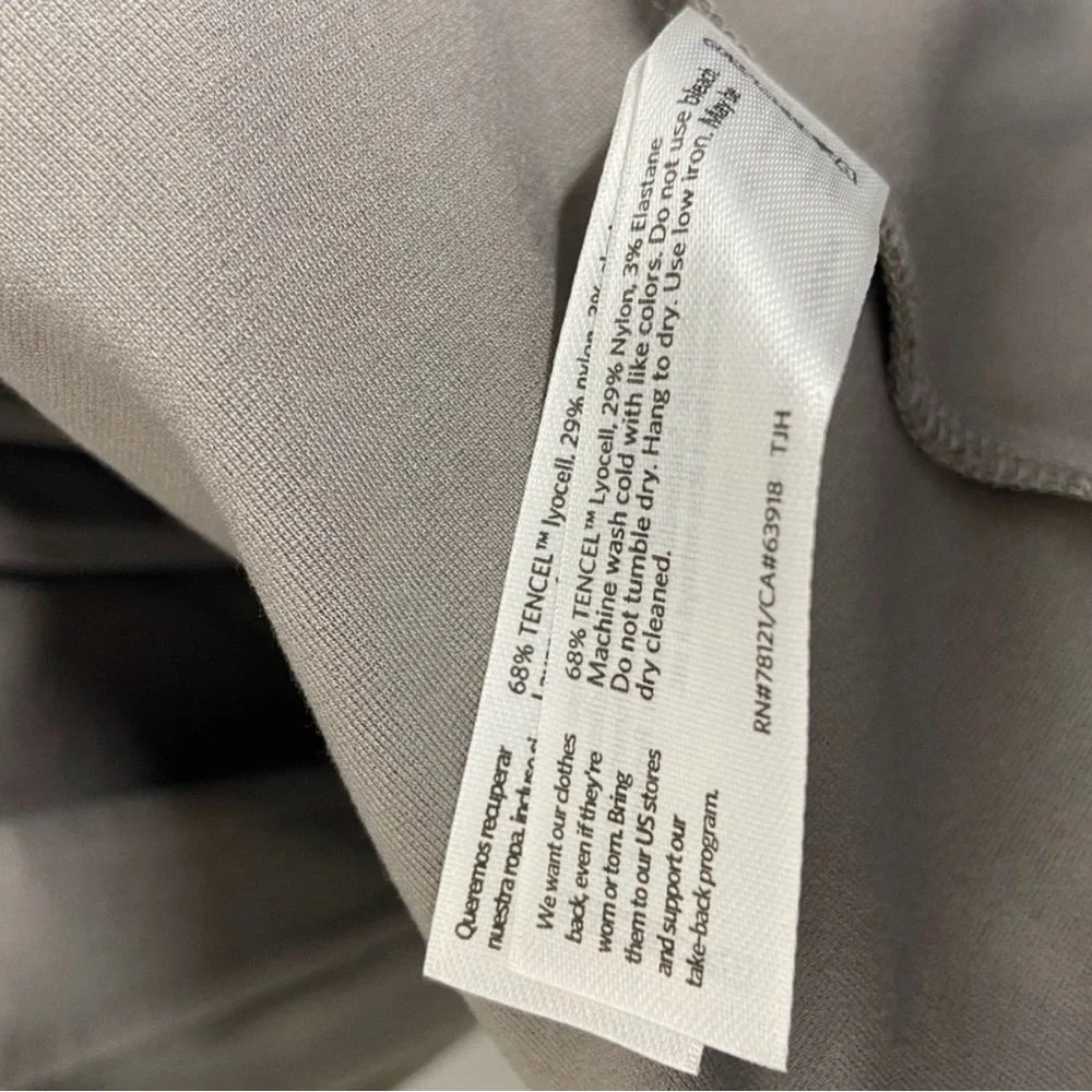 $328 NWT Eileen Fisher Medium Flex Ponte Belted Long Jacket Boxy Fit Smoke Gray